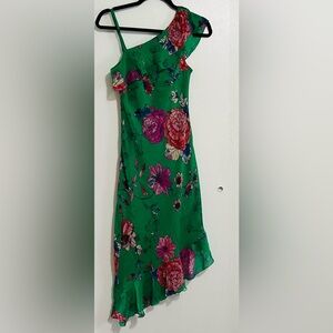 Pre owned Floral Green Dress roz & ali size 2